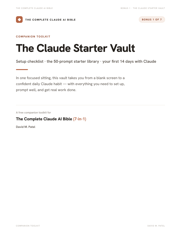 The Claude Starter Vault